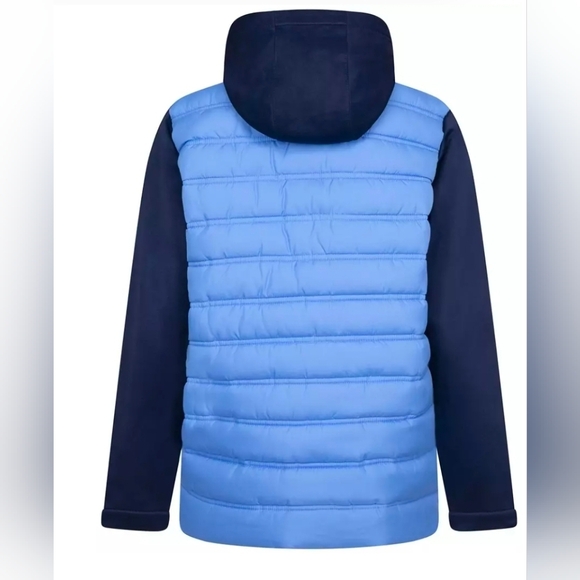 NWT Jordan Kids Light Blue and Navy Puffer Jacket - Size L - Picture 2 of 5